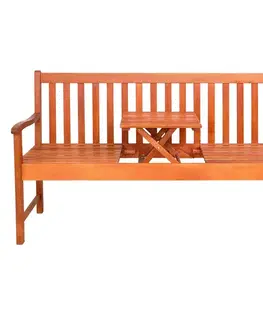 Záhradné lavice Záhradná lavica so stolíkom D1013 eukalyptus Dekorhome