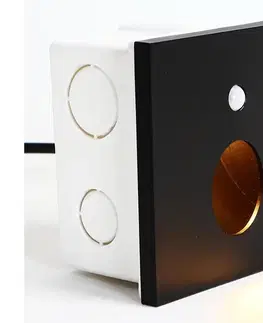 Svietidlá Emithor  - LED Schodiskové svietidlo so senzorom OLIVE LED/1W/230V čierna 