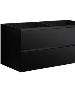 Kúpeľňový nábytok CERANO - Kúpeľňová skrinka pod umývadlo Carole - čierna matná - 158x48x45 CER-8050BD80390
