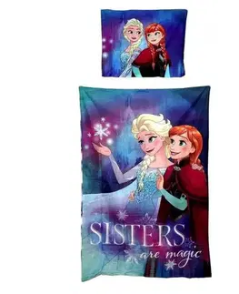 Detské obliečky Obliecky Disney Frozen Sister 140x200cm+90x70cm Setino Tiahome