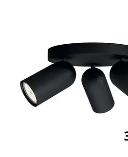 Svietidlá Philips - LED RGBW Stmievateľné bodové svietidlo PONGEE 3xGU10/4,8W/230V čierna +DO P2054+3xAI2362