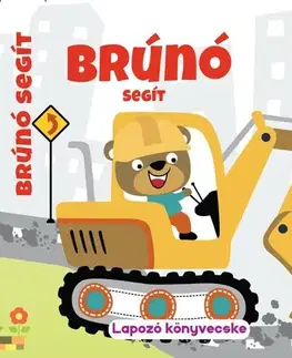 Leporelá, krabičky, puzzle knihy Brúnó segít - Lapozó könyvecske