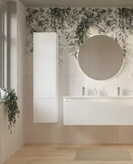 Kúpeľňový nábytok Kúpeľňová skrinka s umývadlom Naturel Ancona 120x45x46 cm biela ANCONA2120DVB ANCONA2120DVB