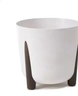 Záhrada Kvetináč Frida 26 Eco wood biela