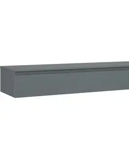 Kúpeľňový nábytok MEXEN/S - Orio kúpeľňová skrinka pod umývadlo 160 cm s doskou, 1 šuplík, grafit mat 91A10-16023-1-BFC66