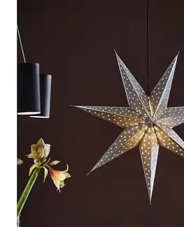 Vianočné dekorácie Markslöjd 705788 - Vianočná dekorácia GLITTER 1xE14/25W/230V pr. 75 cm strieborná 705788