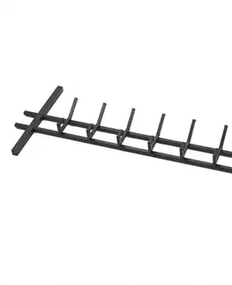 Vešiaky do predsiene Vešiak kovový Loft 34x85x5,5 cm čierna