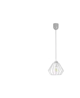 Svietidlá  Luster na lanku CEED 1xE27/60W/230V šedá 0754