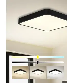 Svietidlá Brilagi -LED Stmievateľné svietidlo POOL SQUARE LED/48W/230V 3000-6000K 50x50 cm čierna +DO BRI058