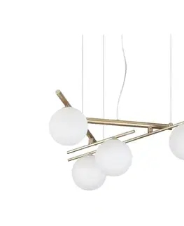 Svietidlá Ideal Lux - LED luster na lankách ATLAS 4xG9/3W/230V zlatý 365107