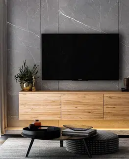 TV stolíky TV stolík Neon Illuminated - Atlantic Pine