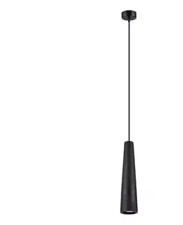 Svietidlá  SL.1355 - Luster na lanku ELECTRA 1xGU10/10W/230V betón/čierna SL.1355