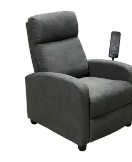 Relaxačné kreslá Masážne kreslo DELUXE sivé