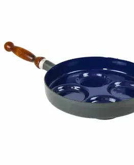 Panvice Sfinx Smaltovaný lievanečník s dreveným držadlom BSE, 24 cm