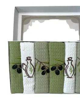 Utierky Utierky na riad vaflové Olive 40x60cm 6ks TiaHome