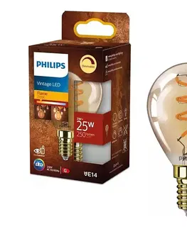 LED osvetlenie LED Stmievateľná žiarovka VINTAGE Philips P45 E14/3W/230V 2200K 8720169191617