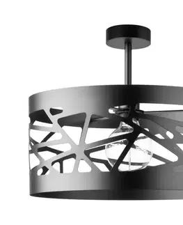 Svietidlá  Luster na tyči MODUL FREZ 1xE27/60W/230V pr. 39 cm čierna 31232