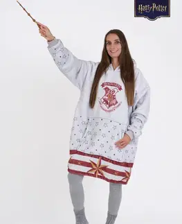 Dámske mikiny MKLozkoviny.sk Baránková mikina Harry Potter - Bradavice - šedá veľkosť M