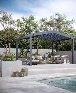 Bioklimatické pergoly Bioklimatická pergola APEX 3,6x4 m Rojaplast
