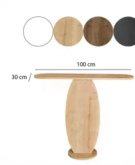 Konzolové stolíky Komoda Ellittica - Sapphire Oak
