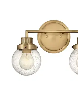 Svietidlá Elstead Quintiesse QN-POPPY2-HB-BATH - Kúpeľňové nástenné svietidlo POPPY 2xE27/60W/230V IP44 zlatá QN-POPPY2-HB-BATH
