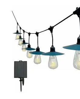 LED osvetlenie  LED Solárna reťaz 15xLED/0,2W/3,7V 15,6 m 3000K IP44 2400 mAh 23034