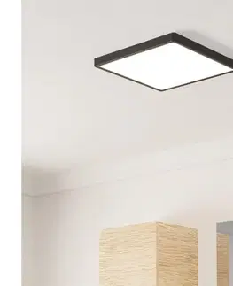 Svietidlá Eglo 901331 - LED kúpeľňové stropné svietidlo FUEVA LED/13W/230V 29x29 cm IP44 čierne 901331