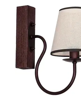 Svietidlá  Nástenné svietidlo CARIN 1xE14/60W/230V tmavá 8692
