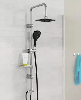 Kúpeľňové batérie Eisl Eisl - Sprchový set bez batérie SHOWER DREAM, chróm / čierna DXLD60088CS DXLD60088CS