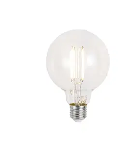 LED osvetlenie Inteligentná stmievateľná LED žiarovka E27 G95 číra 7W 806 lm 2700-6500K Zigbee