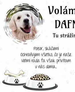 Tabuľky s venovaním (darčeky) Obraz na stenu - Tabuľka nad pelech pre maznáčika