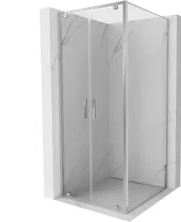 Sprchovacie kúty MEXEN/S - Exo sprchovací kút dvere krídlové 100 x 100, transparent, chróm 8182-100-100-01-00