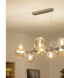 Svietidlá BRILAGI - LED luster na lanku MILLA 10xG9/3W/230V čierny chróm/zlatá 7010-10CA