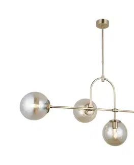 Svietidlá  Luster na tyči POLINO 4xE27/40W/230V zlatý 341LCA1251