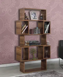 Knižnice Knižnica Box - Walnut