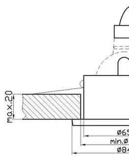 Stropná svetla Hermetické stropné svietidlo IP65 chróm SH-04