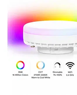 LED osvetlenie  NEO 07816L - LED RGB+CCT stmievateľná žiarovka GX53/8W/230V Wi-Fi Tuya 07816L