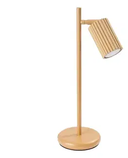 Lampy  SL.1567 - Stolná lampa KARBON 1xGU10/10W/230V zlatá SL.1567