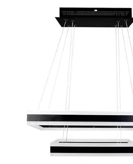 Svietidlá  LED Stmievateľný luster na lanku LED/113W/230V 3000K čierna 213987