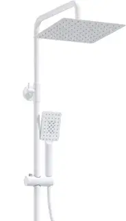 Kúpeľňové batérie DEANTE - Therm biela sprchová batéria so sprchovou batériou, termostatická NAC_A4HT