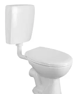 Záchody SAPHO - WC kombi, dvojtlačítko 4,5/6l, zadný odpad, biela TP3306