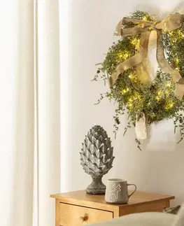 Vianočné dekorácie Dekoratívna figúrka Pinecone Grey 15x15x30 cm