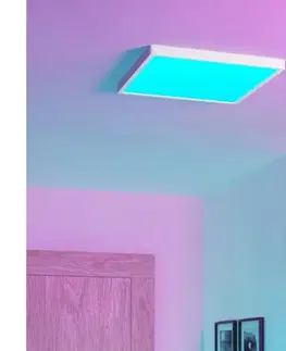 Svietidlá Eglo 901729 - LED RGBW stmievateľné dymové stropné svietidlo FUEVA-Z LED/17,8W/230V 39cm IP44 biela 901729