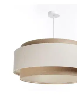 Svietidlá  Luster na lanku DOBLO 1xE27/60W/230V krémová/béžová DUM-005