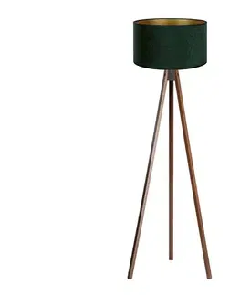 Lampy BRILAGI - Stojacia lampa VELVET 1xE27/60W/230V wenge/zelená AS0462+DU82474