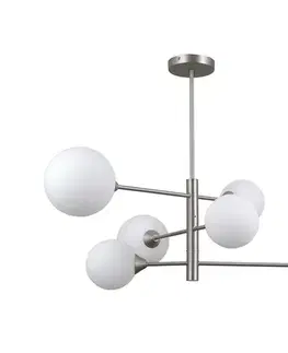 Svietidlá  PND-55342-6-SN - Luster na tyči EVORA 6xG9/5W/230V nikel PND-55342-6-SN