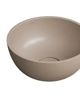 Umývadlá OMNIRES - SHELL M+ umývadlo na dosku, O35 cm, béžová mat SHELL350UNDB