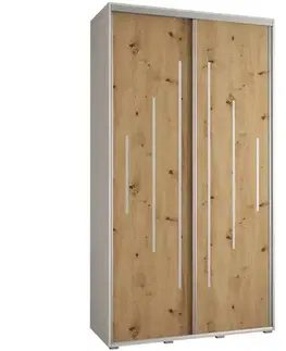 Šatníkové skrine Skriňa 45 Canaris 12 140 biela/artisan/silver