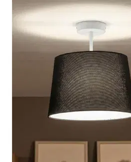 Svietidlá BRILAGI - LED prisadený luster CERIA 1xE27/60W/230V pr. 30 cm biela/čierna BG3992+EG781038
