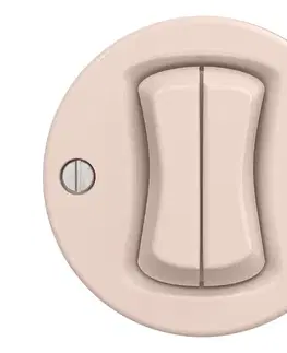 Predlžovacie káble lap - Retro sériový vypínač bez rámčeka č. 5 staroružový R/V2/5